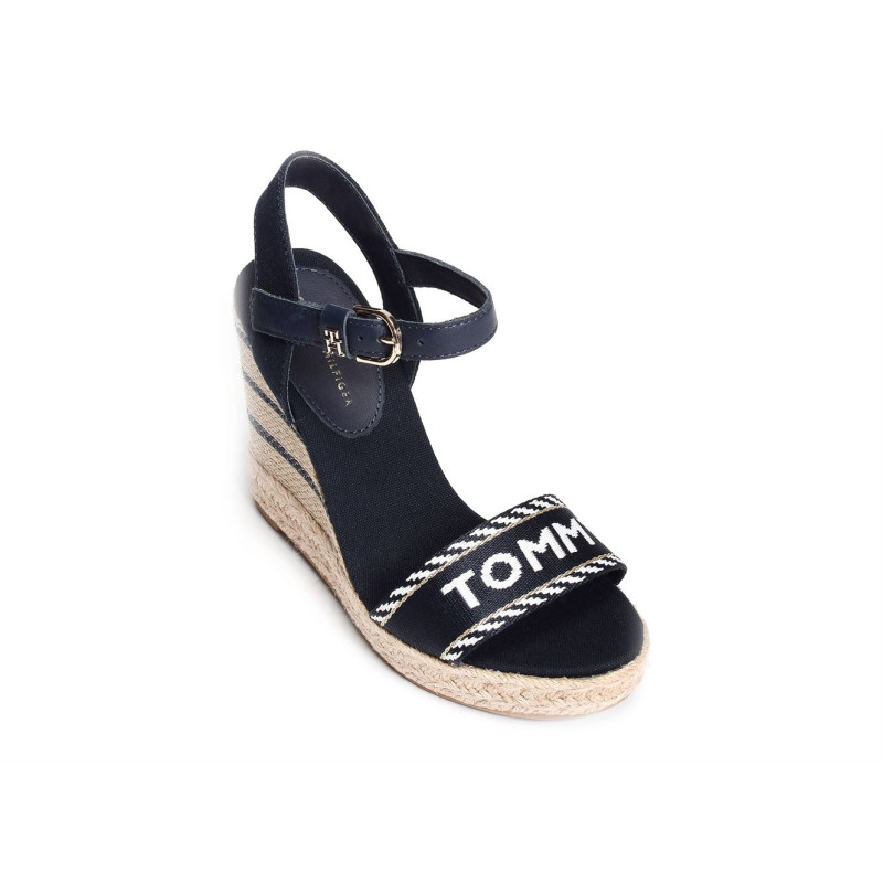 SEASONAL WEBBING WEDGE 7088 Marine, Sandales compensées Tommy Hilfiger
