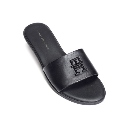 TH POP MULE 7097 Noir, Mules Tommy Hilfiger