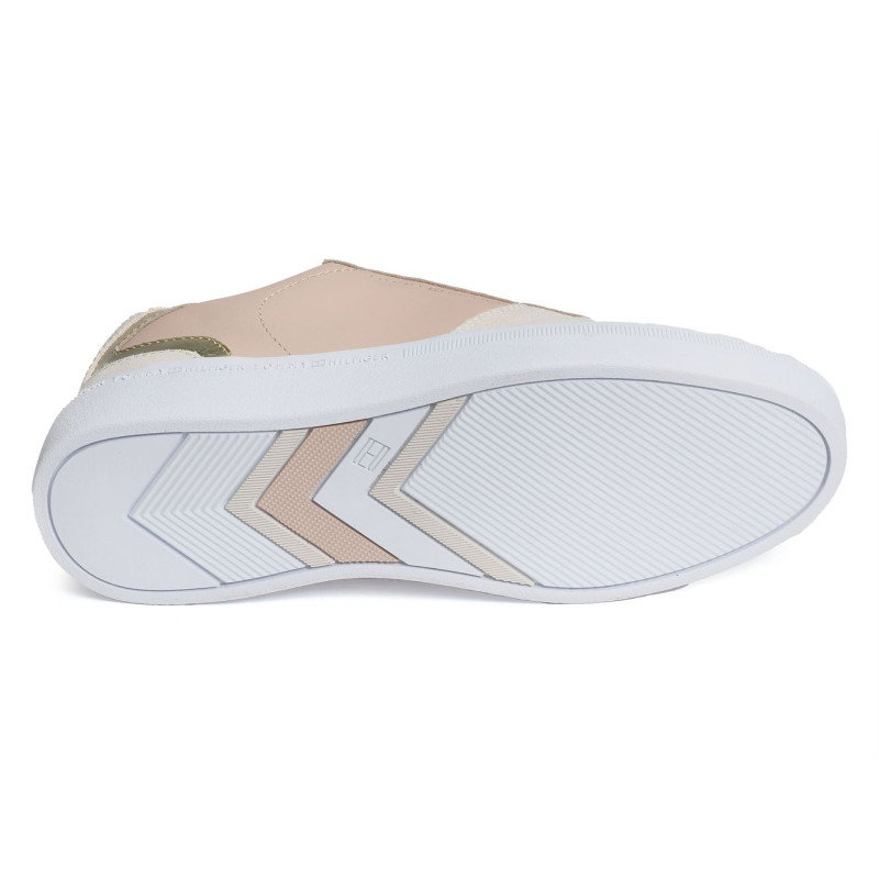LEATHER COURT SNEAKER 7107 Rose, Sneakers basses Tommy Hilfiger
