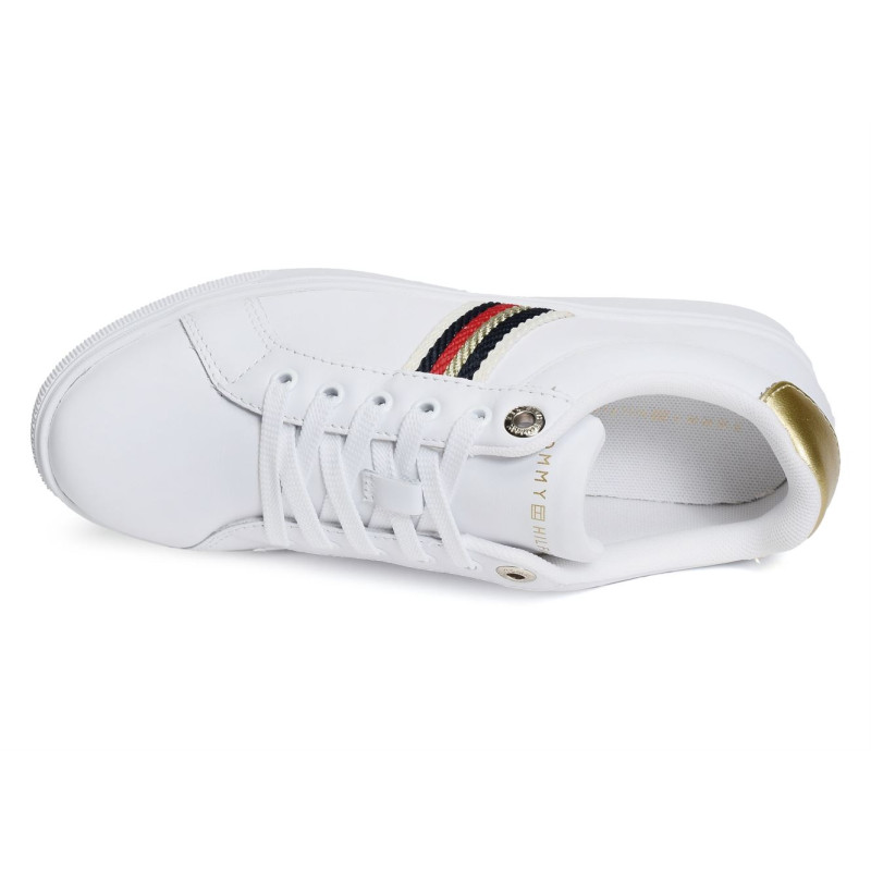 CORPORATE WEBBING SNEAKER 7117 Blanc, Sneakers basses Tommy Hilfiger