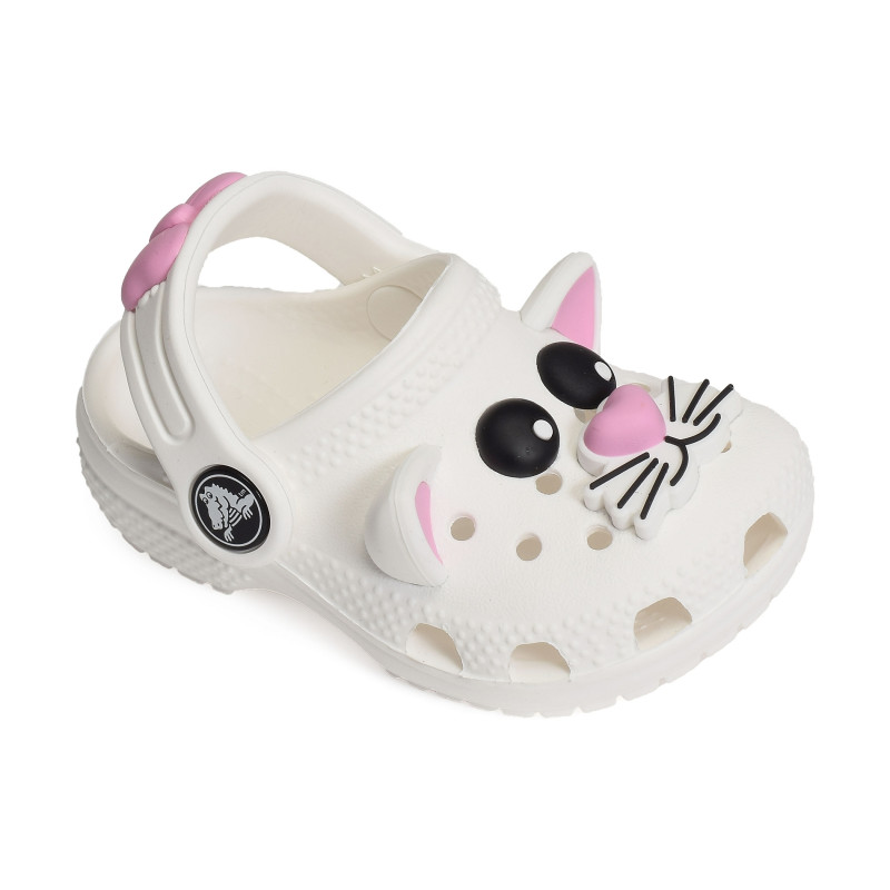 CLASSIC IAM CAT CLOG Blanc Rose, Sabots Crocs