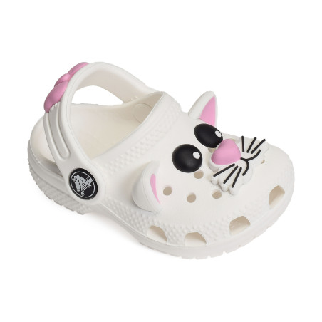 CLASSIC IAM CAT CLOG Blanc Rose, Sabots Crocs