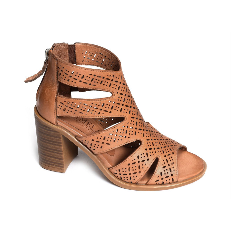 60694 Camel, Nu-Pieds à talon Carmela