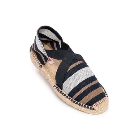 EVA Noir Gris, Espadrilles Toni Pons