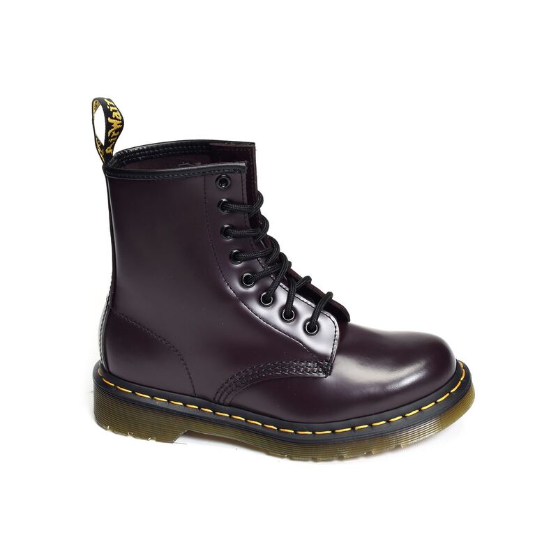1460 SMOOTH Grenat , Boots Doc martens