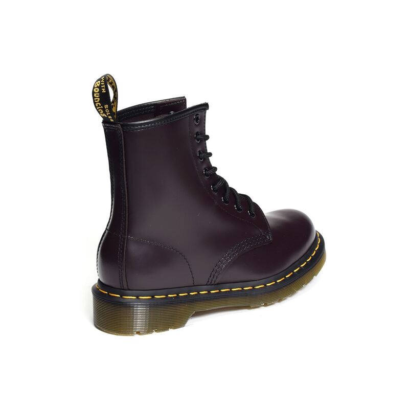 1460 SMOOTH Grenat , Boots Doc martens