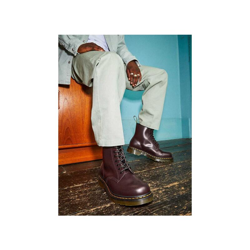 1460 SMOOTH Grenat , Boots Doc martens