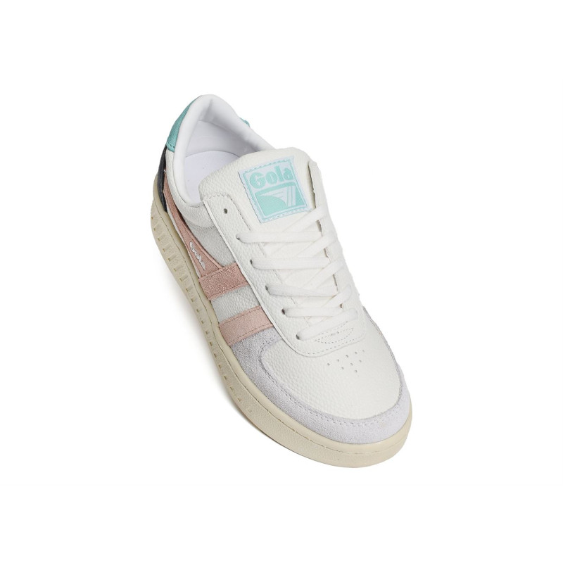 GRANDSLAM TRIDENT Blanc Rose, Sneakers basses Gola