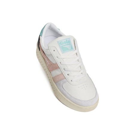 GRANDSLAM TRIDENT Blanc Rose, Sneakers basses Gola