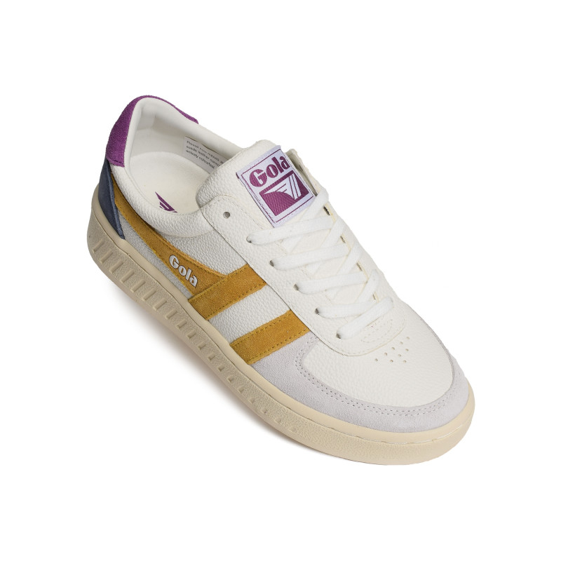 GRANDSLAM TRIDENT Blanc Violet, Sneakers basses Gola