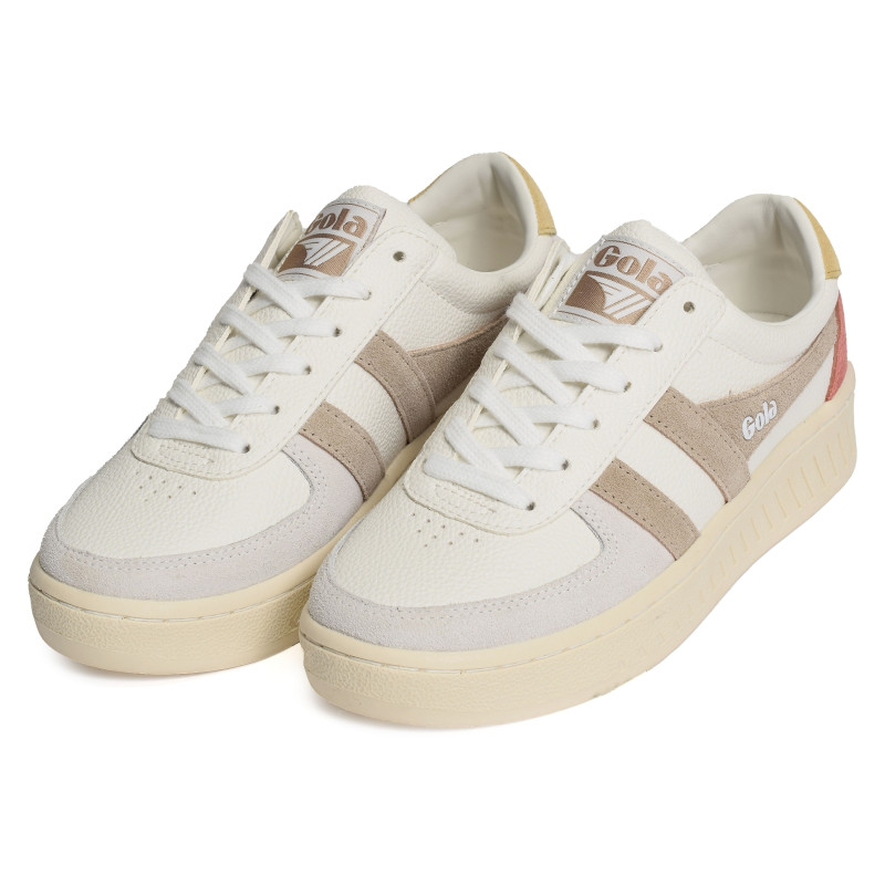 GRANDSLAM TRIDENT Blanc Beige, Sneakers basses Gola