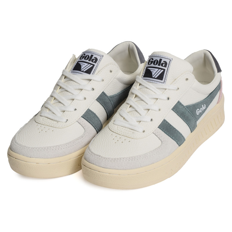 GRANDSLAM TRIDENT Blanc Gris, Sneakers basses Gola