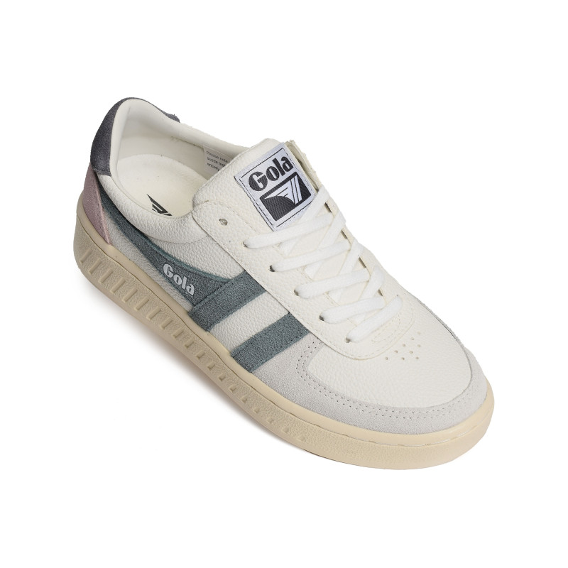 GRANDSLAM TRIDENT Blanc Gris, Sneakers basses Gola