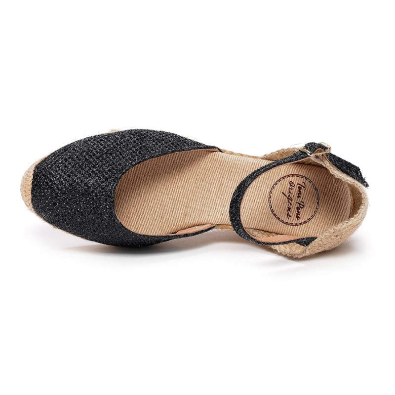 CAPRI Noir, Sandales compensées Toni pons