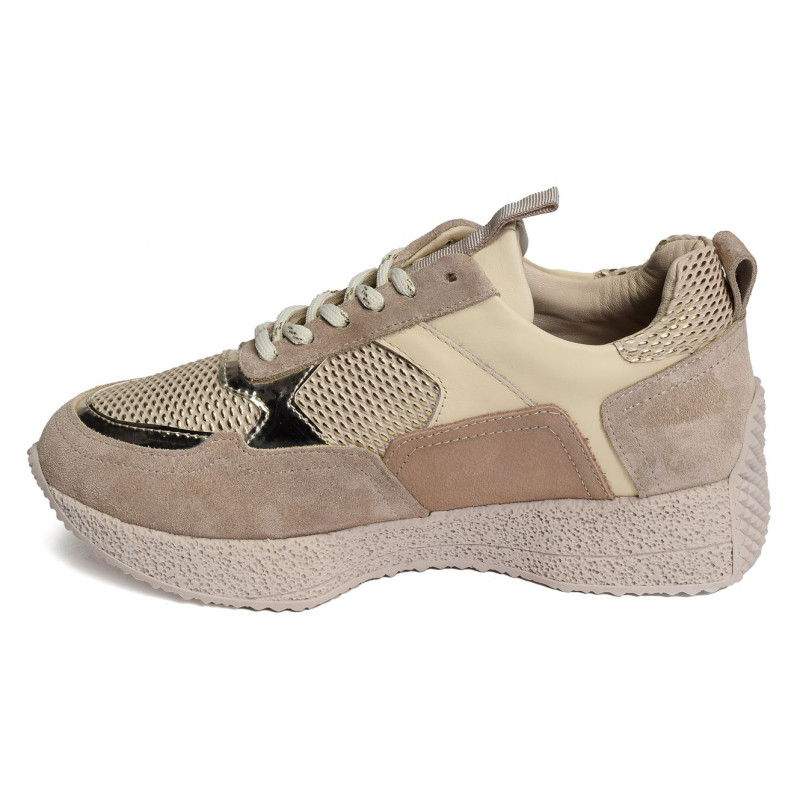 FERGIE Beige, Baskets running Mam'zelle