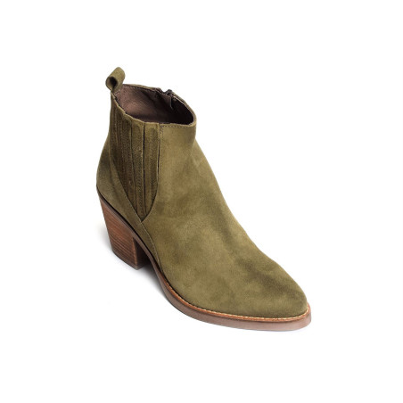 5142 Kaki Marron, Bottines Patricia Miller