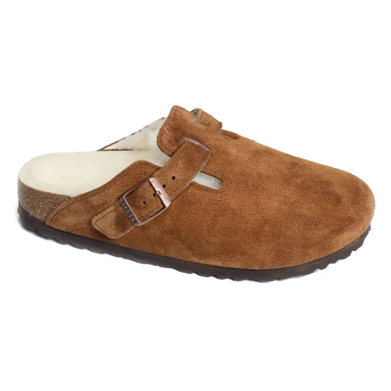 BOSTON SHEARLING W Camel, Sabots Birkenstock