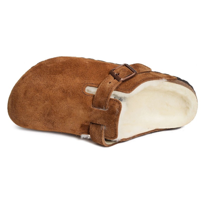 BOSTON SHEARLING W Camel, Sabots Birkenstock