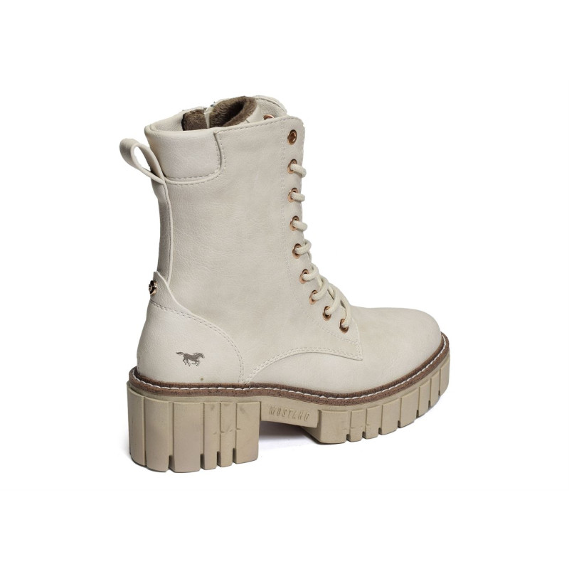 1447506 Blanc, Boots Mustang