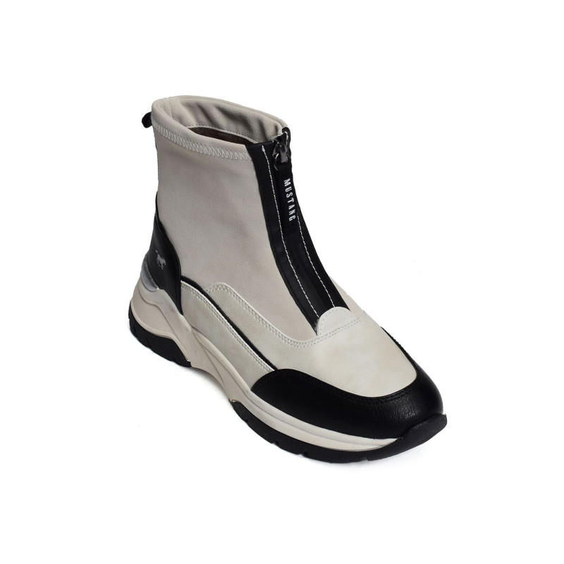 1438501 Blanc, Baskets montantes Mustang