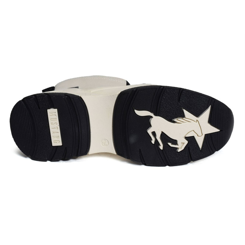 1438501 Blanc, Baskets montantes Mustang