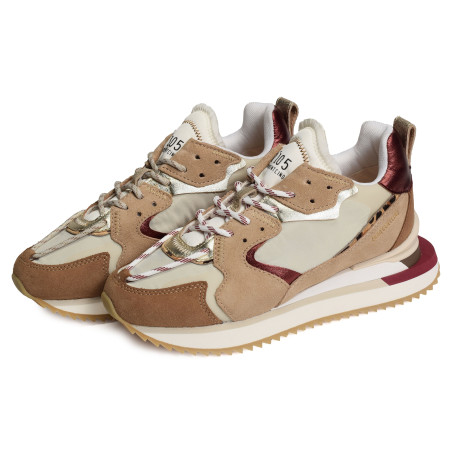 TRECK UP Beige Rouge, Baskets running 0-105