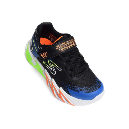 FLEX GLOW BOLT Noir Bleu, Baskets running Skechers