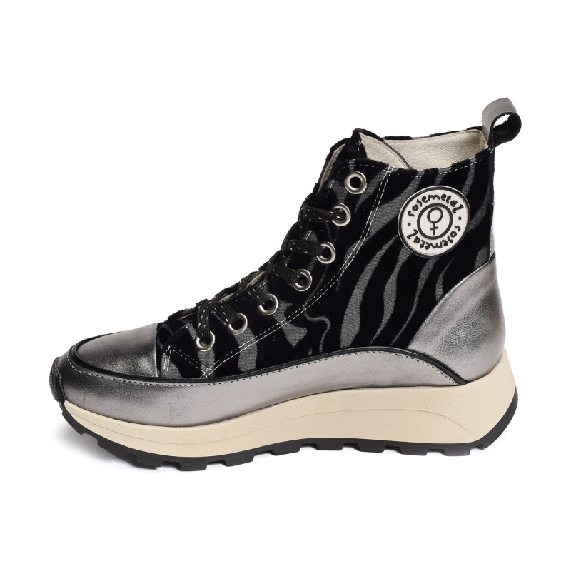 FRESSE Noir Gris, Baskets montantes Rosemetal