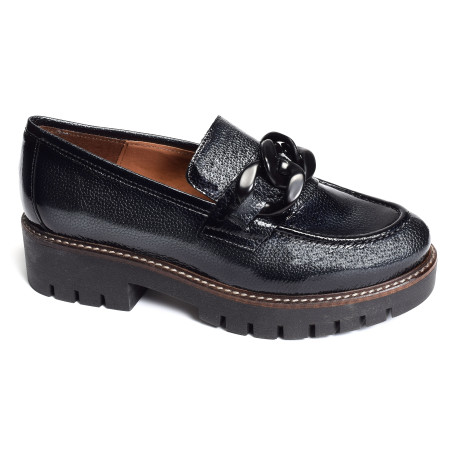 CV6204 Verni Gris, Mocassins Rock & Rose