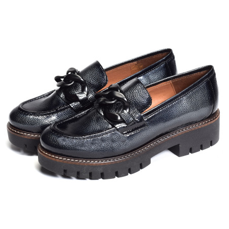 CV6204 Verni Gris, Mocassins Rock & Rose