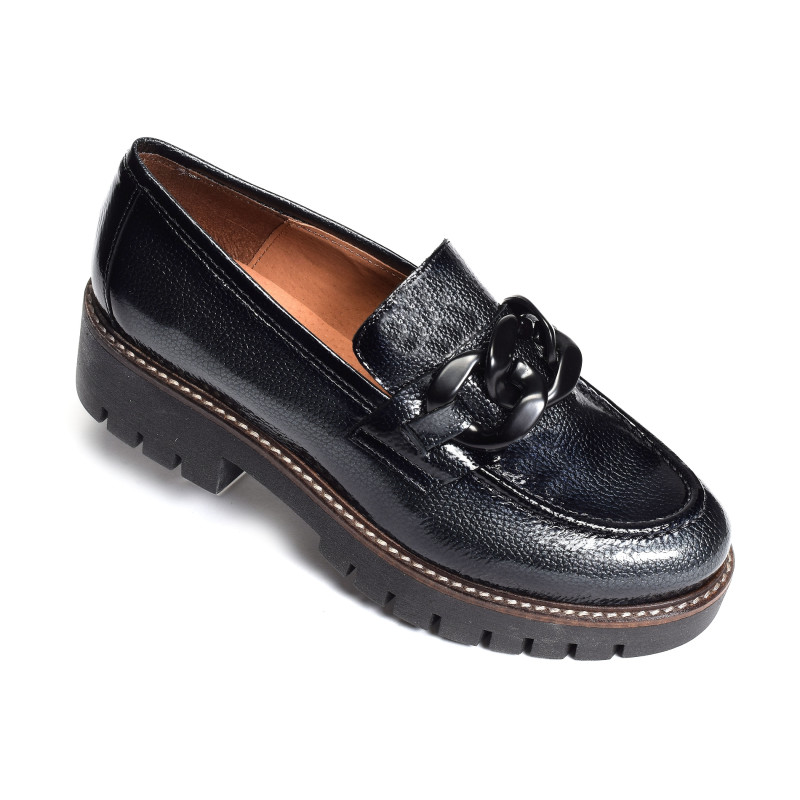 CV6204 Verni Gris, Mocassins Rock & Rose
