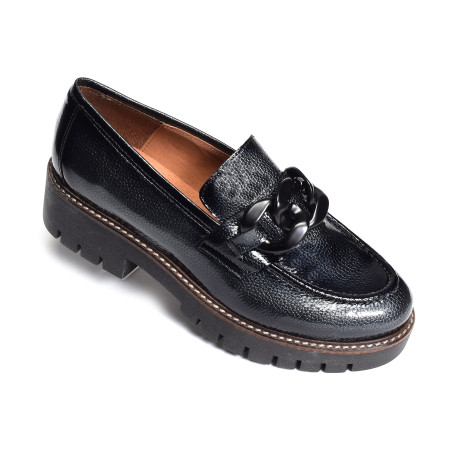 CV6204 Verni Gris, Mocassins Rock & Rose