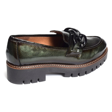 CV6204 Verni Vert, Mocassins Rock & Rose