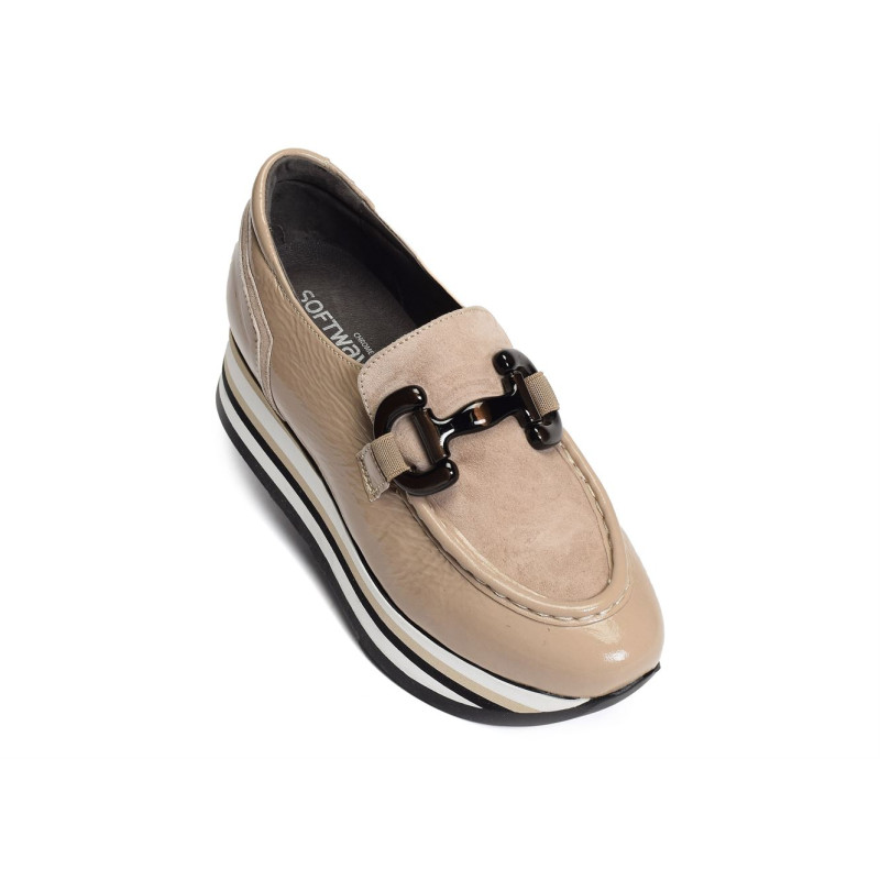 ALINA Beige, Mocassins Softwaves