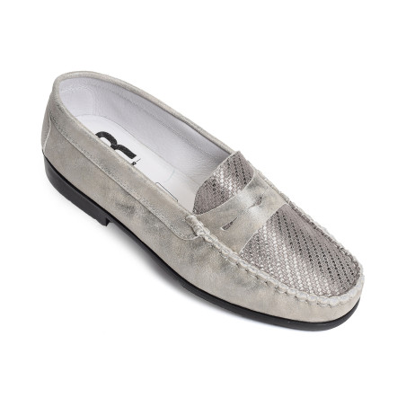MOZARD Argent, Mocassins Geo Reino