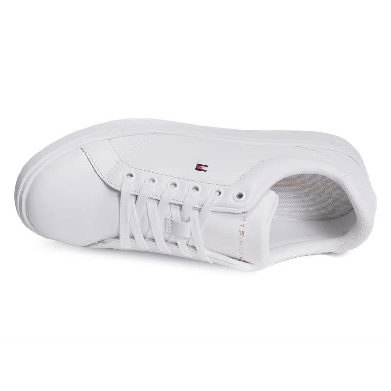 ESSENTIAL COURT SNEAKER 7427 Blanc, Sneakers basses Tommy hilfiger