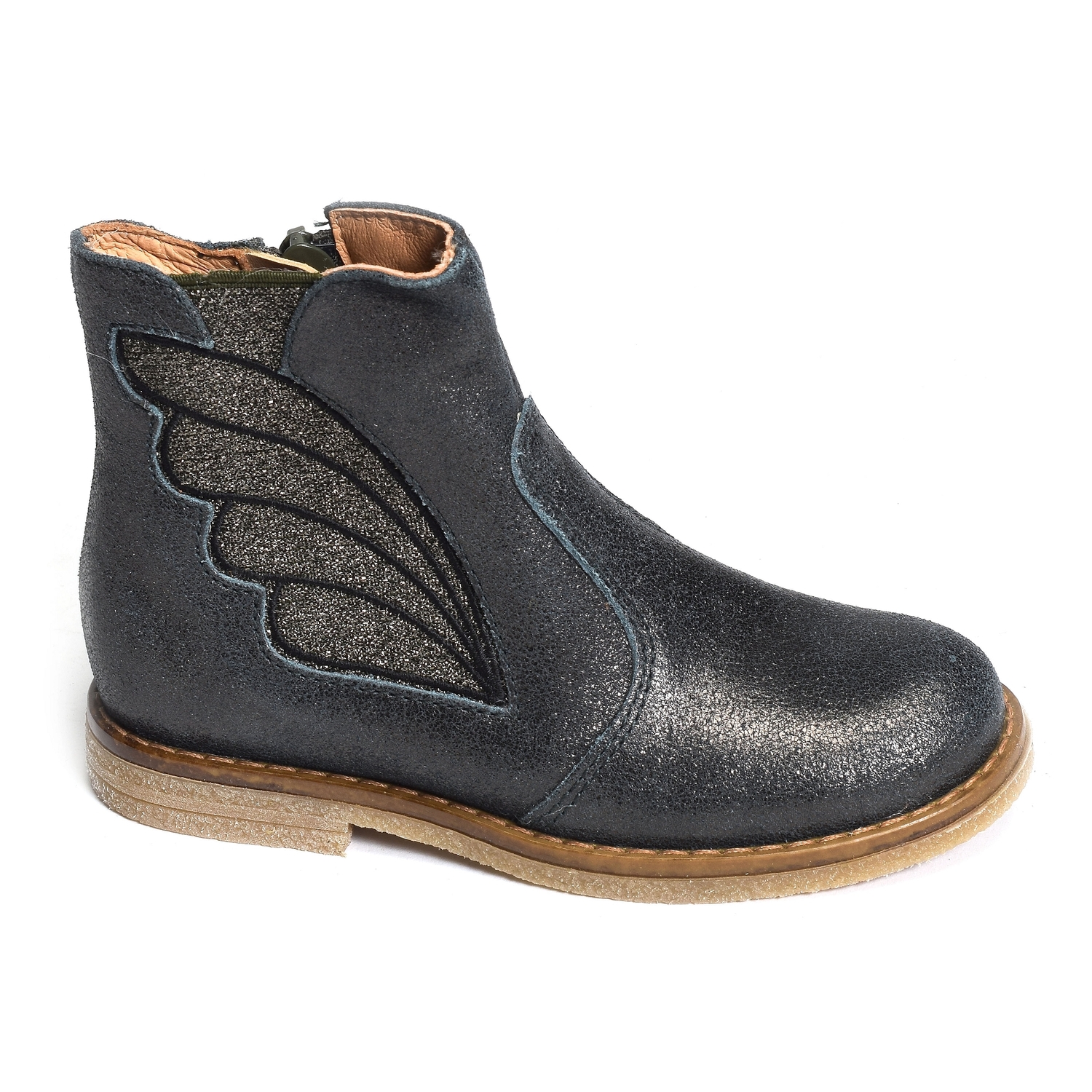 Bottines Chelsea Carter's Pour Fille - Taille 5 US - Bleu Marine Et Corail - Fermeture éclair - NEUVES