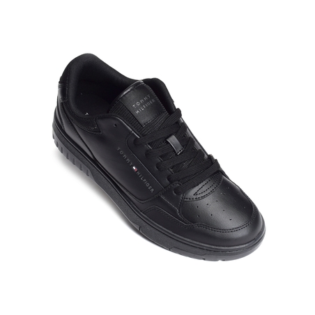 TH BASKET CORE LEATHER ESS 5040 Noir, Sneakers basses Tommy Hilfiger