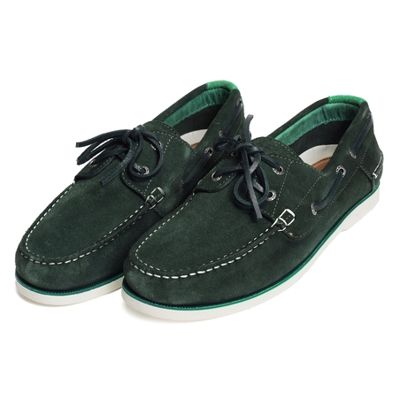 TH BOAT CORE SUEDE 4505 Vert, Bateaux Tommy Hilfiger