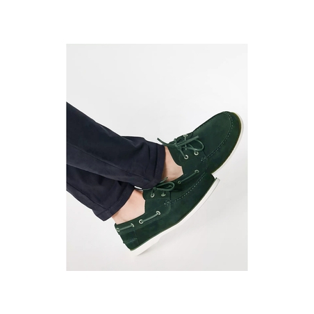 TH BOAT CORE SUEDE 4505 Vert, Bateaux Tommy Hilfiger