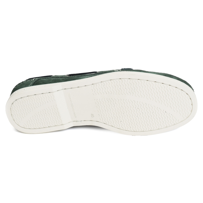 TH BOAT CORE SUEDE 4505 Vert, Bateaux Tommy Hilfiger