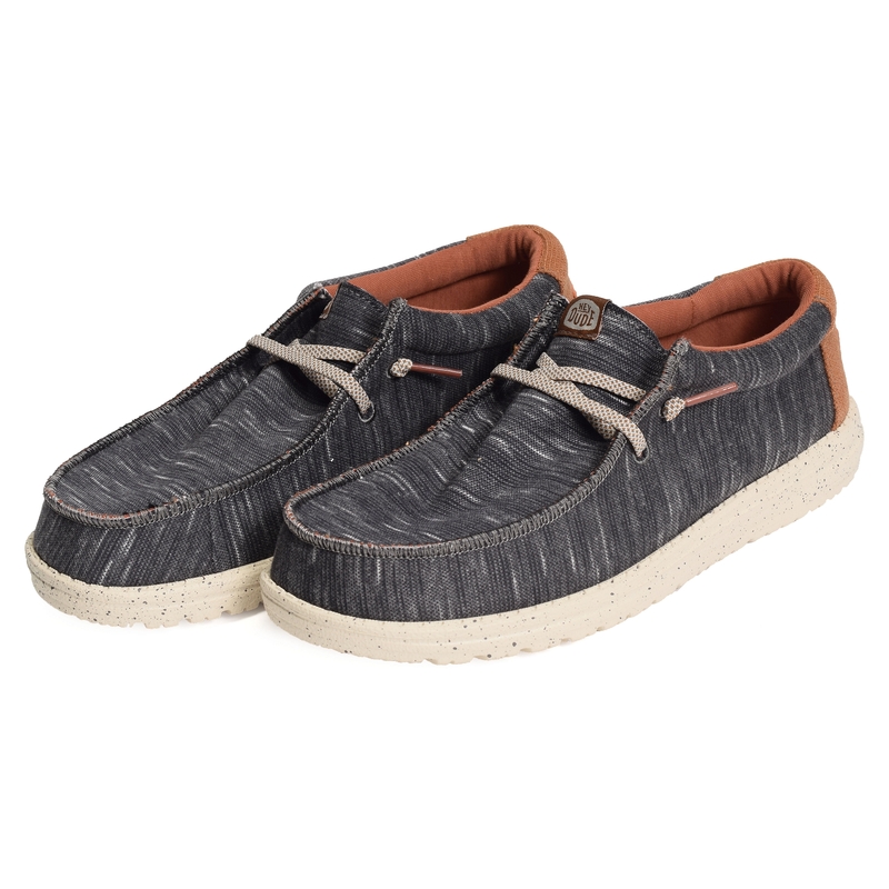 WALLY JERSEY Anthracite, Slip-On HeyDude