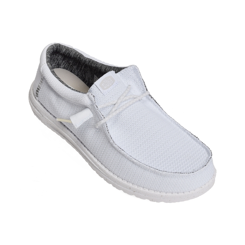WALLY SPORT MESH Blanc Blanc, Slip-On HeyDude