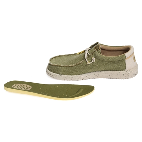 WALLY COASTLINE JUTE Olive, Slip-On HeyDude