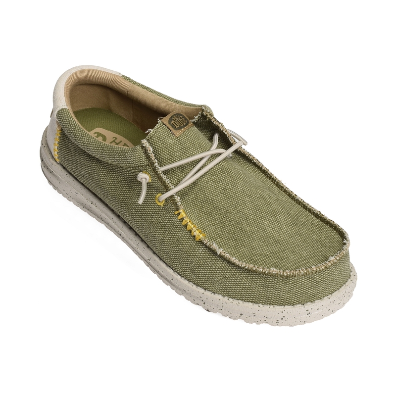 WALLY COASTLINE JUTE Olive, Slip-On HeyDude