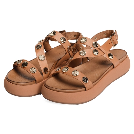 A96019 Marron, Nu-Pieds à plateforme Inuovo