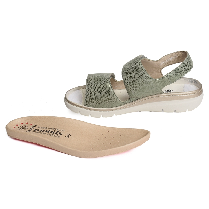 LALIA Kaki, Sandales compensées Mephisto