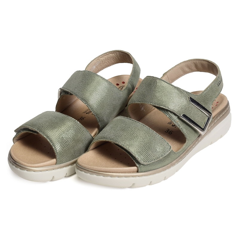 LALIA Kaki, Sandales compensées Mephisto