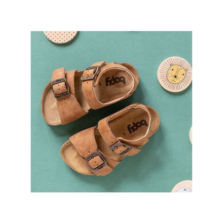 EDOUARVEL Cognac, Sandales plates & Nu-Pieds Bopy