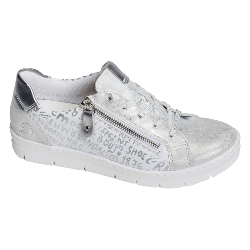 D5821 Blanc Argent, Sneakers basses Remonte
